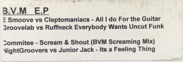 Various - B.V.M EP | Not On Label (BVM 001) - main