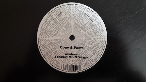 Copy & Paste - Whatever | Low Spirit Recordings (LS | DMD | 04 | 008)