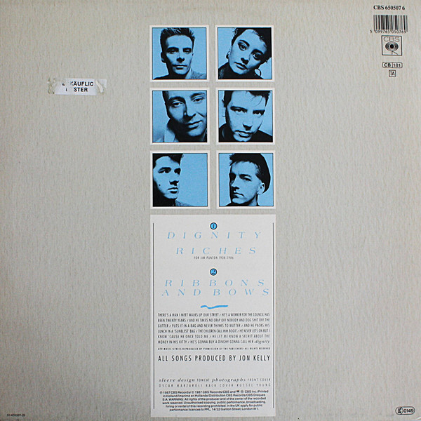 Deacon Blue - Dignity | CBS (CBS 650507 6) - 2