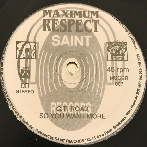 Sat Rang - Maximum Respect | Saint Records (MSCSR 007)
