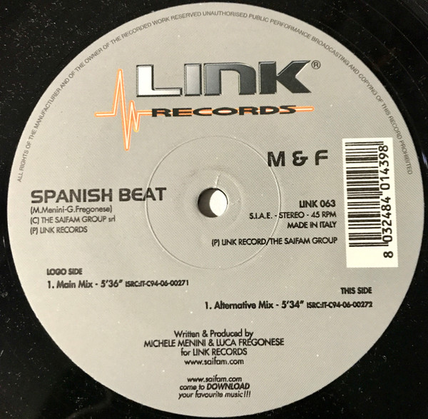 M & F - Spanish Beat | Link Records (LINK 063) - 2