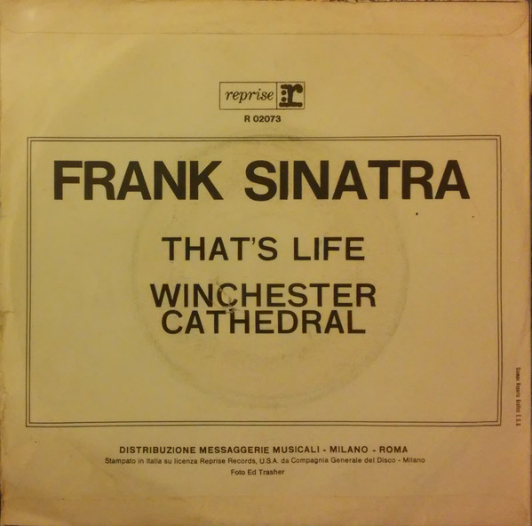 Frank Sinatra - That's Life / Winchester Cathedral | Reprise Records (R 02073) - 2 Frank Sinatra - That's Life / Winchester Cathedral | Reprise Records (R 02073) - 2