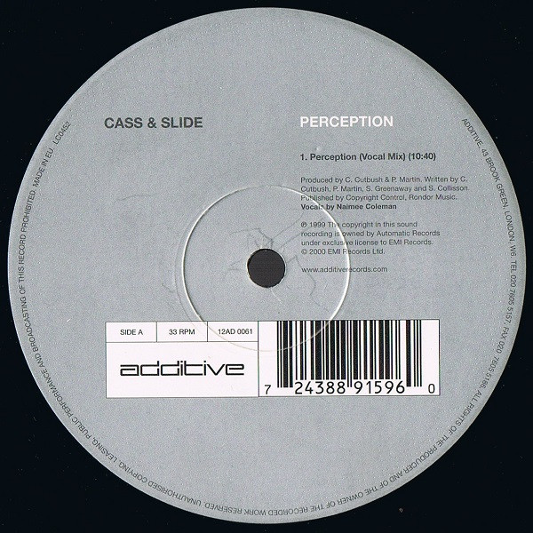 Cass & Slide - Perception | Additive (12AD 0061)