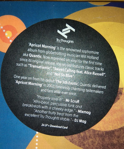Quantic - Apricot Morning | Tru Thoughts (TRULP034) - 2 Quantic - Apricot Morning | Tru Thoughts (TRULP034) - 2