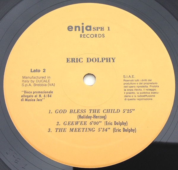 Eric Dolphy - "Live" 1961 | Enja Records (SPE 1) - 4 Eric Dolphy - "Live" 1961 | Enja Records (SPE 1) - 4