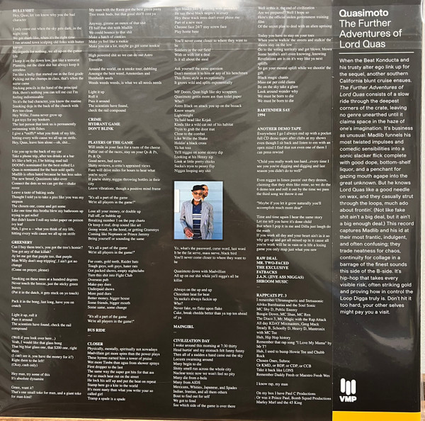 The Further Adventures of Lord Quas