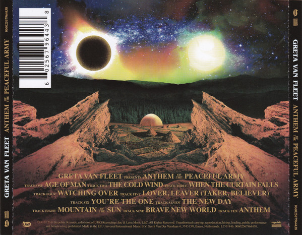 Greta Van Fleet - Anthem Of The Peaceful Army | Lava (00602567964438) - 2 Greta Van Fleet - Anthem Of The Peaceful Army | Lava (00602567964438) - 2