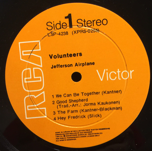 Jefferson Airplane - Volunteers | RCA Victor (LSP-4238) - 4