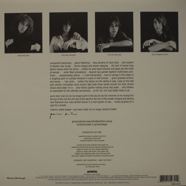 Patti Smith - Horses | Music On Vinyl (MOVLP018) - 3