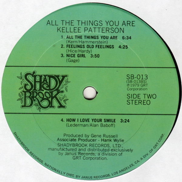 Kellee Patterson - All The Things You Are | Shadybrook Records (SB-013) - 4