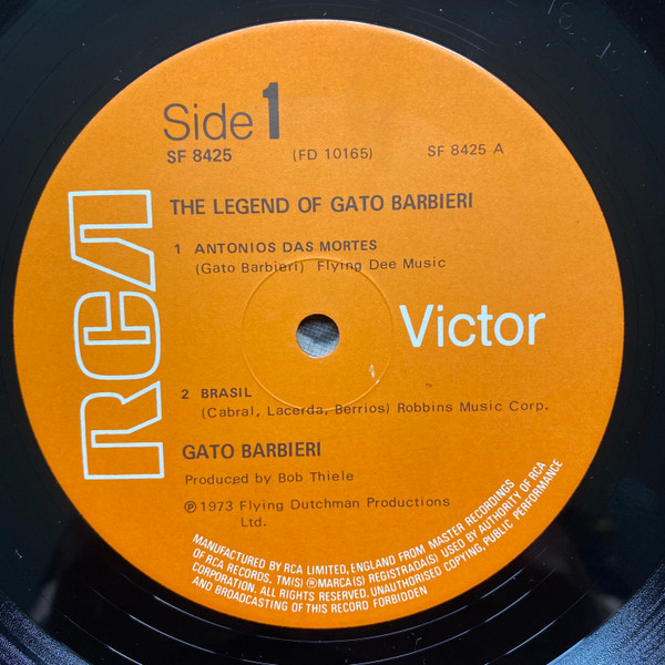 Gato Barbieri - The Legend Of Gato Barbieri | RCA (SF 8425) - 3