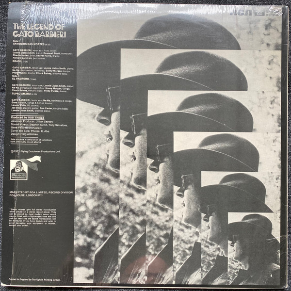 Gato Barbieri - The Legend Of Gato Barbieri | RCA (SF 8425) - 2