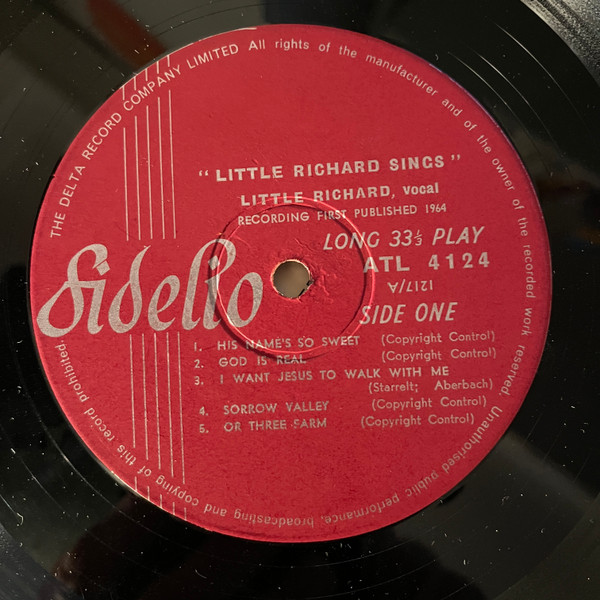 Little Richard - Little Richard Sings | Fidelio (ATL 4124) - 3