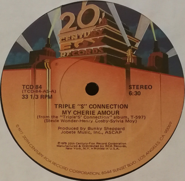 Triple S Connection - My Cherie Amour | 20th Century Fox Records (TCD 84) Triple S Connection - My Cherie Amour | 20th Century Fox Records (TCD 84)