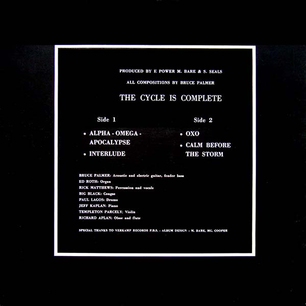 Bruce Palmer - The Cycle Is Complete | Werkamp Records (PB1311) - 2 Bruce Palmer - The Cycle Is Complete | Werkamp Records (PB1311) - 2