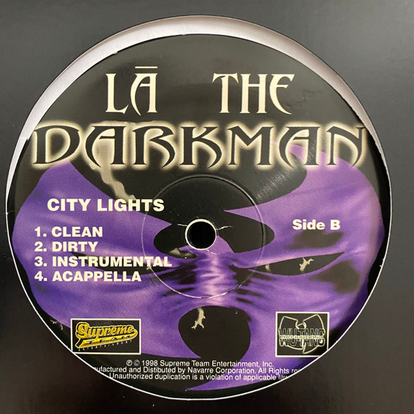 LA The Darkman - Spring Water / City Lights | Supreme Team Entertainment (STE 3007 RE-1) - 3