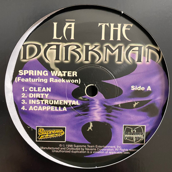 LA The Darkman - Spring Water / City Lights | Supreme Team Entertainment (STE 3007 RE-1) - 2