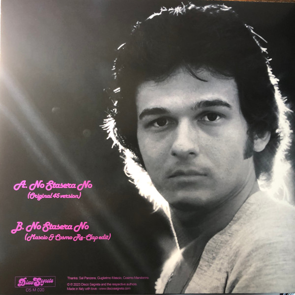 Salvatore Panzera - No Stasera No | Disco Segreta (DS M 020) - 2