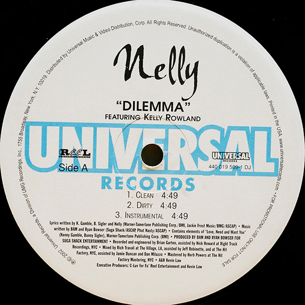 Nelly - Dilemma | Universal Records (440 019 509-1 DJ) - 3 Nelly - Dilemma | Universal Records (440 019 509-1 DJ) - 3