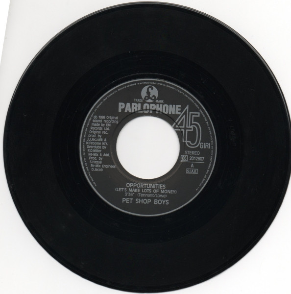 Pet Shop Boys - Opportunities (Let's Make Lots Of Money) | Parlophone (06 2012607) - 3 Pet Shop Boys - Opportunities (Let's Make Lots Of Money) | Parlophone (06 2012607) - 3