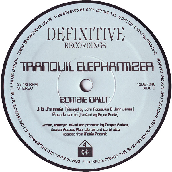 Tranquil Elephantizer - Zombie Dawn | Definitive Recordings (12DEF046) - 2