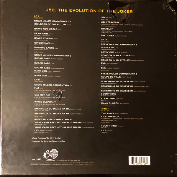 Steve Miller Band - J50: The Evolution Of The Joker | Capitol Records (B0038166-01) - 3