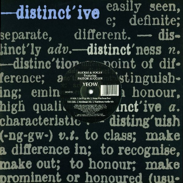 Buckle & Fogey Featuring Pastor Juggler - Yeow | Distinct'ive (DINST2) - 3 Buckle & Fogey Featuring Pastor Juggler - Yeow | Distinct'ive (DINST2) - 3