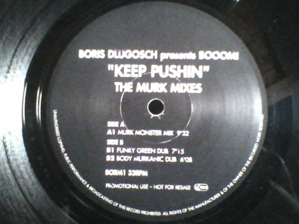 Boris Dlugosch Presents Booom! - Keep Pushin (The Murk Mixes) | Manifesto (BORM 1)