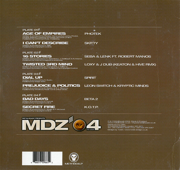 Various - Metalheadz Presents: MDZ.04 The Album | Metalheadz (METH004LP) - 2