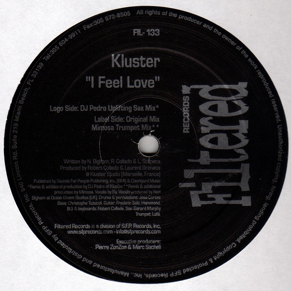 Kluster - I Feel Love | Filtered Records (FIL-133) - 2