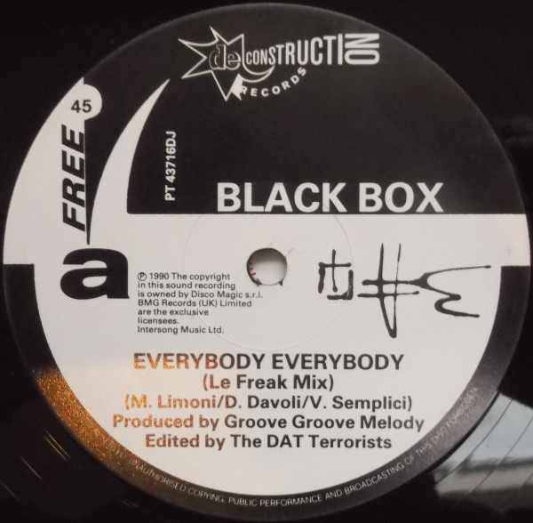 Black Box - Everybody Everybody | Deconstruction (PT 43716DJ)