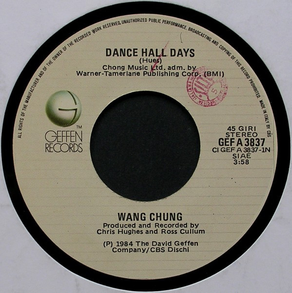 Wang Chung - Dance Hall Days | Geffen Records (GEF A 3837) - 3 Wang Chung - Dance Hall Days | Geffen Records (GEF A 3837) - 3