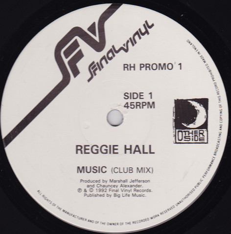 Reggie Hall - Music | Final Vinyl (RH PROMO 1) - main Reggie Hall - Music | Final Vinyl (RH PROMO 1) - main
