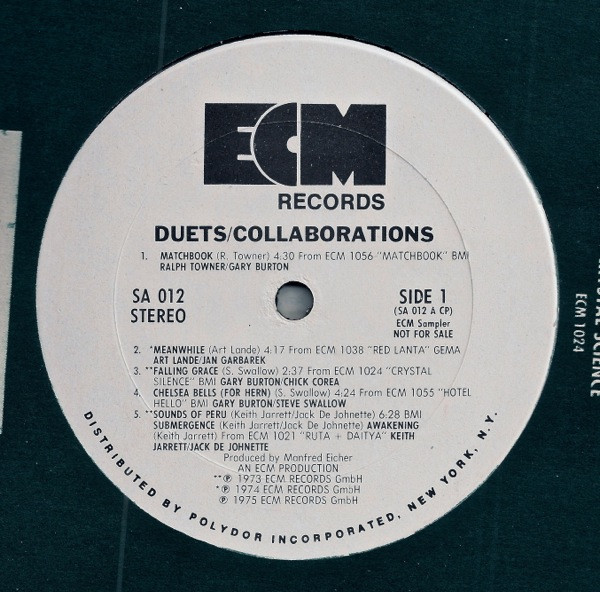Various - Duets / Collaborations | ECM Records (SA 012)