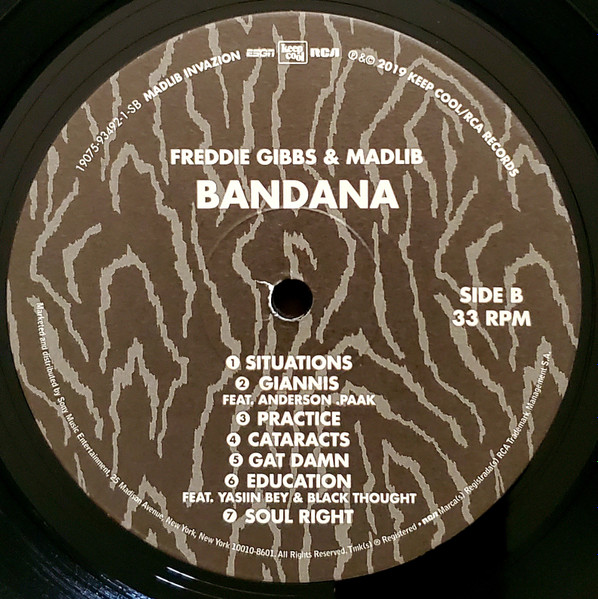 Freddie Gibbs , Madlib - Bandana | Keep Cool (19075-93492-1) - 4