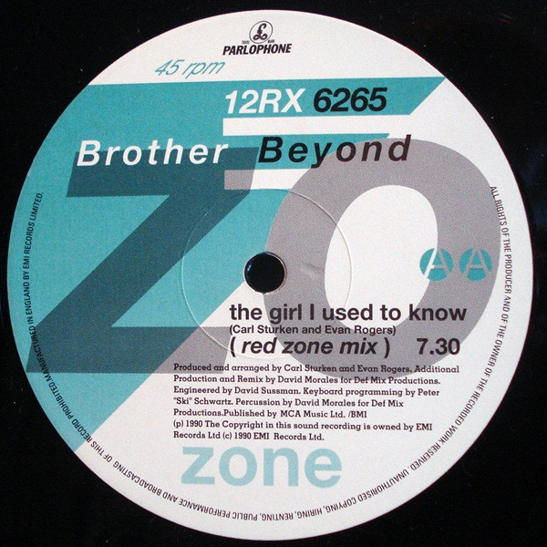 Brother Beyond - The Girl I Used To Know | Parlophone (12RX 6265) - 3