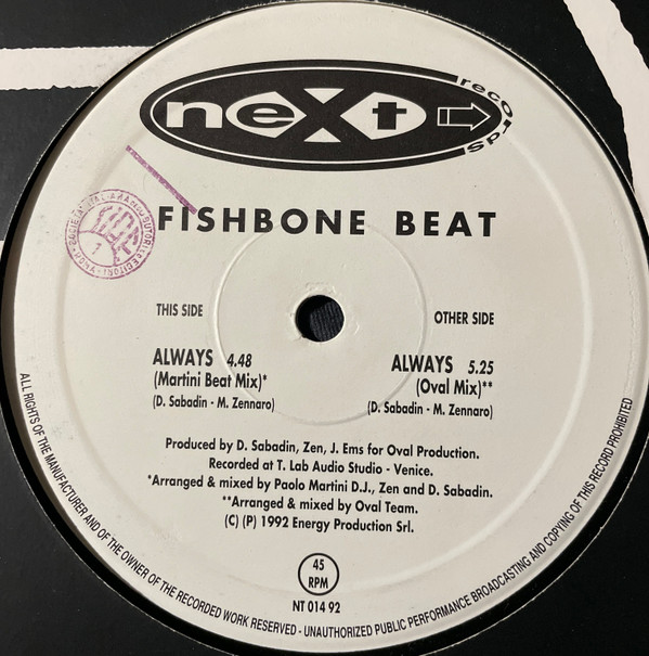 Fishbone Beat - Always | Next Records (NT 014 92) - main