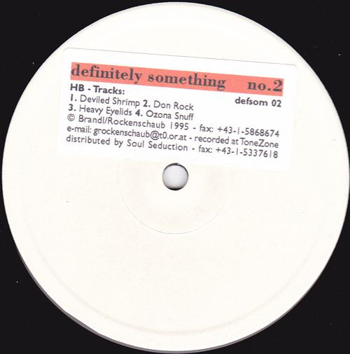 Gerwald Rockenschaub - HB-Tracks | Definitely Something (DEFSOM 02) - main