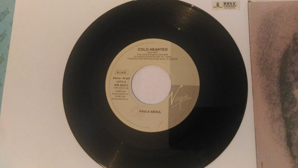 Paula Abdul - Cold Hearted | Virgin (VIN 45311) - 3