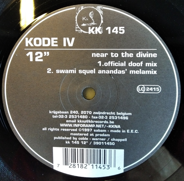 Kode IV - Near To The Divine / Fearless | KK Records (KK 145)