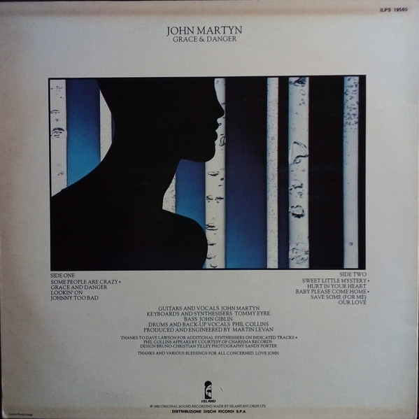John Martyn - Grace & Danger | Island Records (ILPS 19560) - 2 John Martyn - Grace & Danger | Island Records (ILPS 19560) - 2