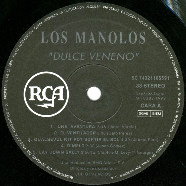 Los Manolos - Dulce Veneno | RCA (74321 10559 1 (5C)) - 3