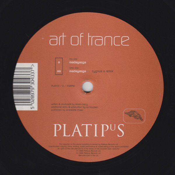 Art Of Trance - Madagasga | Platipus (PLAT43) - 2