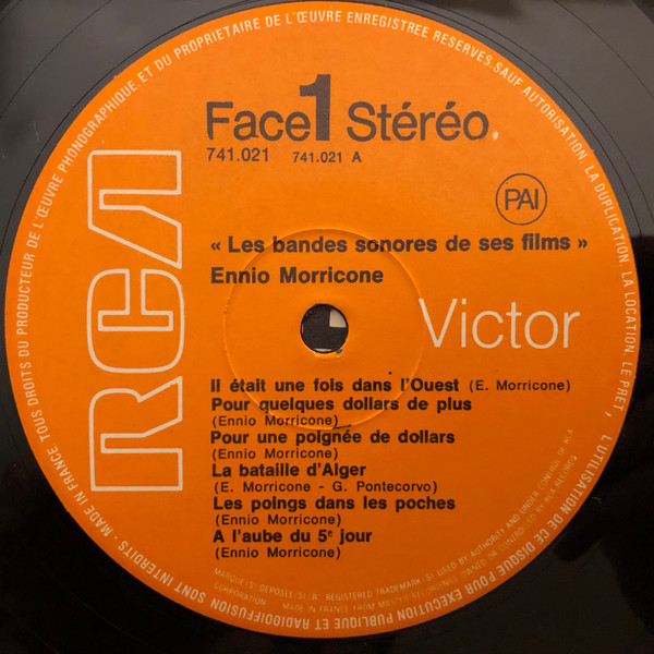 Ennio Morricone - Les Bandes Sonores De Ses Films | RCA Victor (741021) - 3