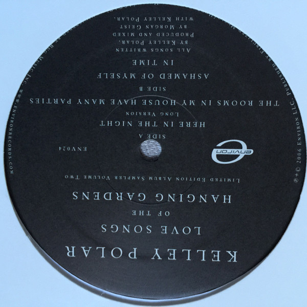 Kelley Polar - Love Songs Of The Hanging Gardens (Limited Edition Album Sampler Volume Two) | Environ (ENV024)