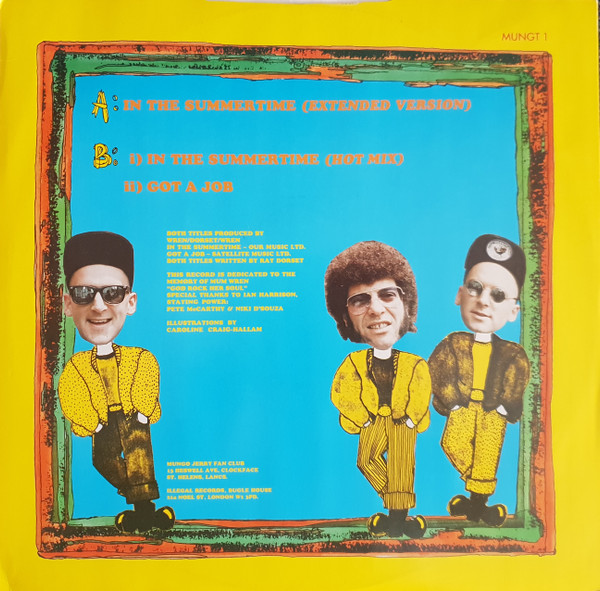 Mungo Jerry & The Brothers Grimm - In The Summertime | Illegal Records (MUNGT1) - 2 Mungo Jerry & The Brothers Grimm - In The Summertime | Illegal Records (MUNGT1) - 2