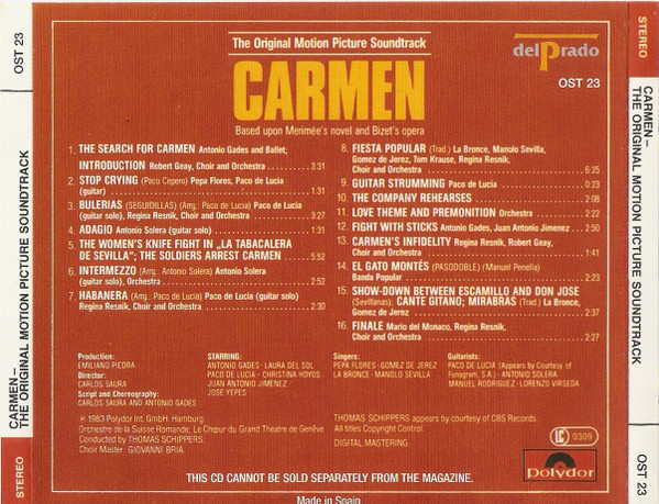 Various - Carmen - The Original Motion Picture Soundtrack | Polydor (OST 23) - 2