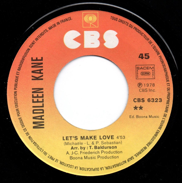 Madleen Kane - C'est Si Bon | CBS (CBS 6323) - 4