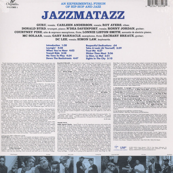 Guru - Jazzmatazz (Volume 1) | Virgin (B0024953-01) - 2