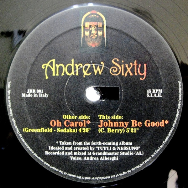 Andrew Sixty - Oh Carol / Johnny Be Good | Blanco Y Negro (MX-534) - 3